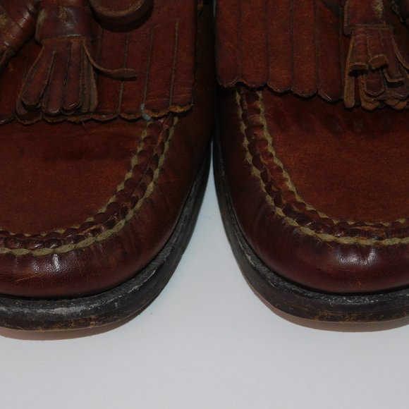 Cole Haan Country Slip On Brown Leather Loafer With Tassels Size 8.5 main image 8